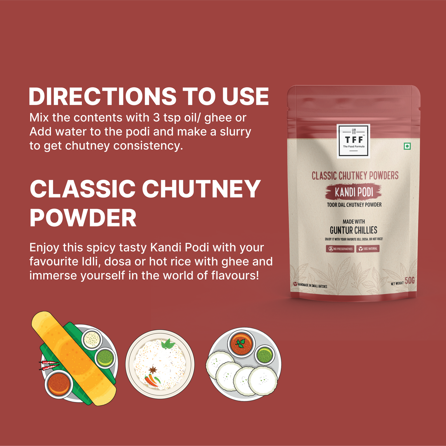 Kandi Podi | Toor Dal Chutney Powder