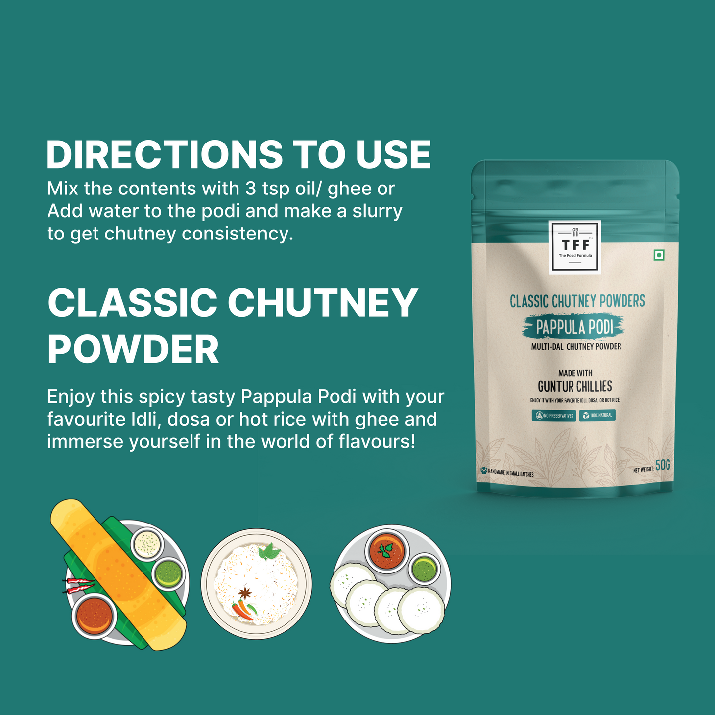 Pappula Podi | Multi-dal Chutney Powder